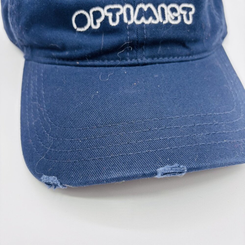 Aerie Baseball Hat Total Optimist Embroidered Adjustable Destressd New - Picture 2 of 7